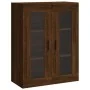 Aparador alto madera contrachapada marrón roble 69,5x34x180 cm by , Sideboards - Ref: Foro24-3198616, Price: 176,28 €, Discou...