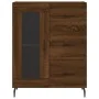 Aparador alto madera contrachapada marrón roble 69,5x34x180 cm by , Sideboards - Ref: Foro24-3198616, Price: 176,28 €, Discou...
