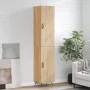 Aparador de madera contrachapada roble Sonoma 34,5x34x180 cm de , Aparadores - Ref: Foro24-3198764, Precio: 101,17 €, Descuen...