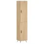 Aparador de madera contrachapada roble Sonoma 34,5x34x180 cm de , Aparadores - Ref: Foro24-3198764, Precio: 101,17 €, Descuen...