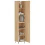 Aparador de madera contrachapada roble Sonoma 34,5x34x180 cm de , Aparadores - Ref: Foro24-3198764, Precio: 101,17 €, Descuen...