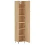 Aparador de madera contrachapada roble Sonoma 34,5x34x180 cm de , Aparadores - Ref: Foro24-3198764, Precio: 101,17 €, Descuen...