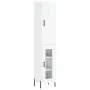 Aparador alto madera contrachapada blanco brillo 34,5x34x180 cm de , Aparadores - Ref: Foro24-3199051, Precio: 112,75 €, Desc...