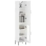 Aparador alto madera contrachapada blanco brillo 34,5x34x180 cm de , Aparadores - Ref: Foro24-3199051, Precio: 112,75 €, Desc...