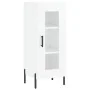 Aparador alto madera contrachapada blanco brillo 34,5x34x180 cm de , Aparadores - Ref: Foro24-3199051, Precio: 112,75 €, Desc...