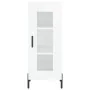 Aparador alto madera contrachapada blanco brillo 34,5x34x180 cm de , Aparadores - Ref: Foro24-3199051, Precio: 112,75 €, Desc...