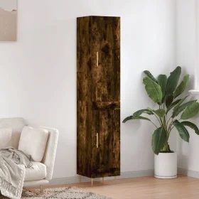 Aparador de madera contrachapada roble ahumado 34,5x34x180 cm von , Sideboards - Ref: Foro24-3199102, Preis: 100,02 €, Rabatt: %