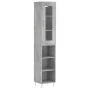 Aparador de madera contrachapada gris hormigón 34,5x34x180 cm von , Sideboards - Ref: Foro24-3199357, Preis: 89,50 €, Rabatt: %