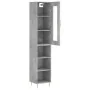 Aparador de madera contrachapada gris hormigón 34,5x34x180 cm von , Sideboards - Ref: Foro24-3199357, Preis: 89,50 €, Rabatt: %