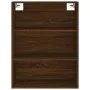 Aparador alto madera contrachapada marrón roble 69,5x34x180 cm by , Sideboards - Ref: Foro24-3190044, Price: 178,86 €, Discou...