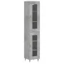 Aparador de madera contrachapada gris hormigón 34,5x34x180 cm by , Sideboards - Ref: Foro24-3199413, Price: 98,02 €, Discount: %