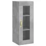 Aparador de madera contrachapada gris hormigón 34,5x34x180 cm by , Sideboards - Ref: Foro24-3199413, Price: 98,02 €, Discount: %