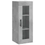 Aparador de madera contrachapada gris hormigón 34,5x34x180 cm de , Aparadores - Ref: Foro24-3199453, Precio: 106,46 €, Descue...