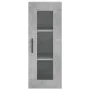 Aparador de madera contrachapada gris hormigón 34,5x34x180 cm de , Aparadores - Ref: Foro24-3199453, Precio: 106,46 €, Descue...