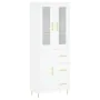 Aparador alto madera contrachapada blanco 69,5x34x180 cm by , Sideboards - Ref: Foro24-3198457, Price: 182,29 €, Discount: %