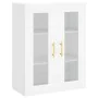Aparador alto madera contrachapada blanco 69,5x34x180 cm by , Sideboards - Ref: Foro24-3198457, Price: 182,29 €, Discount: %