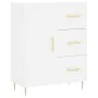Aparador alto madera contrachapada blanco 69,5x34x180 cm by , Sideboards - Ref: Foro24-3198457, Price: 182,29 €, Discount: %