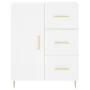 Aparador alto madera contrachapada blanco 69,5x34x180 cm by , Sideboards - Ref: Foro24-3198457, Price: 182,29 €, Discount: %