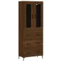 Aparador alto madera contrachapada marrón roble 69,5x34x180 cm de , Aparadores - Ref: Foro24-3198408, Precio: 180,97 €, Descu...
