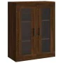 Aparador alto madera contrachapada marrón roble 69,5x34x180 cm de , Aparadores - Ref: Foro24-3198408, Precio: 180,97 €, Descu...
