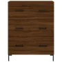 Aparador alto madera contrachapada marrón roble 69,5x34x180 cm de , Aparadores - Ref: Foro24-3198408, Precio: 180,97 €, Descu...