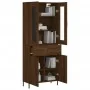 Aparador alto madera contrachapada marrón roble 69,5x34x180 cm by , Sideboards - Ref: Foro24-3198544, Price: 196,98 €, Discou...