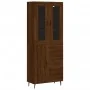 Aparador alto madera contrachapada marrón roble 69,5x34x180 cm by , Sideboards - Ref: Foro24-3198488, Price: 173,02 €, Discou...