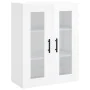 Aparador alto madera contrachapada blanco brillo 69,5x34x180 cm by , Sideboards - Ref: Foro24-3198747, Price: 162,83 €, Disco...