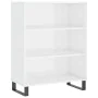 Aparador alto madera contrachapada blanco brillo 69,5x34x180 cm by , Sideboards - Ref: Foro24-3198747, Price: 162,83 €, Disco...