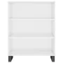 Aparador alto madera contrachapada blanco brillo 69,5x34x180 cm by , Sideboards - Ref: Foro24-3198747, Price: 162,83 €, Disco...