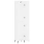 Aparador alto madera contrachapada blanco 34,5x34x180 cm de , Aparadores - Ref: Foro24-3198801, Precio: 111,72 €, Descuento: %