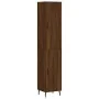 Aparador alto madera contrachapada roble marrón 34,5x34x180 cm by , Sideboards - Ref: Foro24-3198808, Price: 127,38 €, Discou...