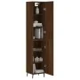 Aparador alto madera contrachapada roble marrón 34,5x34x180 cm by , Sideboards - Ref: Foro24-3198808, Price: 127,38 €, Discou...