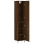 Aparador alto madera contrachapada roble marrón 34,5x34x180 cm by , Sideboards - Ref: Foro24-3198808, Price: 127,38 €, Discou...