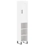 Aparador alto madera contrachapada blanco 34,5x34x180 cm by , Sideboards - Ref: Foro24-3200345, Price: 93,46 €, Discount: %