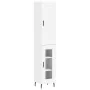 Aparador alto madera contrachapada blanco 34,5x34x180 cm by , Sideboards - Ref: Foro24-3200401, Price: 103,29 €, Discount: %