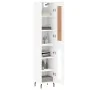 Aparador alto madera contrachapada blanco 34,5x34x180 cm by , Sideboards - Ref: Foro24-3200401, Price: 103,29 €, Discount: %