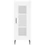 Aparador alto madera contrachapada blanco 34,5x34x180 cm by , Sideboards - Ref: Foro24-3200401, Price: 103,29 €, Discount: %