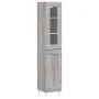 Aparador alto madera contrachapada gris Sonoma 34,5x34x180 cm by , Sideboards - Ref: Foro24-3199487, Price: 106,09 €, Discoun...