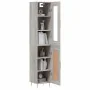 Aparador alto madera contrachapada gris Sonoma 34,5x34x180 cm by , Sideboards - Ref: Foro24-3199487, Price: 106,09 €, Discoun...