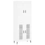Aparador alto madera contrachapada blanco 69,5x34x180 cm von , Sideboards - Ref: Foro24-3199633, Preis: 168,99 €, Rabatt: %