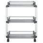 Carrito de almacenaje aluminio 59x20x75 cm by , Storage containers - Ref: Foro24-154618, Price: 42,66 €, Discount: %