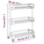 Carrito de almacenaje aluminio 59x20x75 cm by , Storage containers - Ref: Foro24-154618, Price: 42,66 €, Discount: %