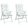 Cojines de silla de respaldo alto 2 uds tela estampado de hojas von , Kissen für Stühle und Sofas - Ref: Foro24-361262, Preis...