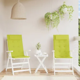 Cojines de silla respaldo alto 2 uds tela Oxford verde brillo by , Cushions for chairs and sofas - Ref: Foro24-361907, Price:...