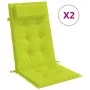 Cojines de silla respaldo alto 2 uds tela Oxford verde brillo von , Kissen für Stühle und Sofas - Ref: Foro24-361907, Preis: ...