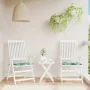 Cojines de silla 2 uds tela estampado de hojas 50x50x3 cm by , Cushions for chairs and sofas - Ref: Foro24-361068, Price: 24,...