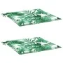 Cojines de silla 2 uds tela estampado de hojas 50x50x3 cm by , Cushions for chairs and sofas - Ref: Foro24-361068, Price: 24,...