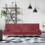 Sofá cama con portavasos cuero sintético rojo tinto by , Sofas - Ref: Foro24-351930, Price: 298,29 €, Discount: %