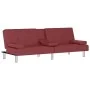 Sofá cama con portavasos cuero sintético rojo tinto by , Sofas - Ref: Foro24-351930, Price: 298,29 €, Discount: %